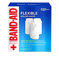 Band aid flexible rolled gauze